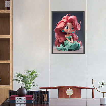 Disney Princess No Mermaid - Full Round Drill Diamond Painting 40*50CM