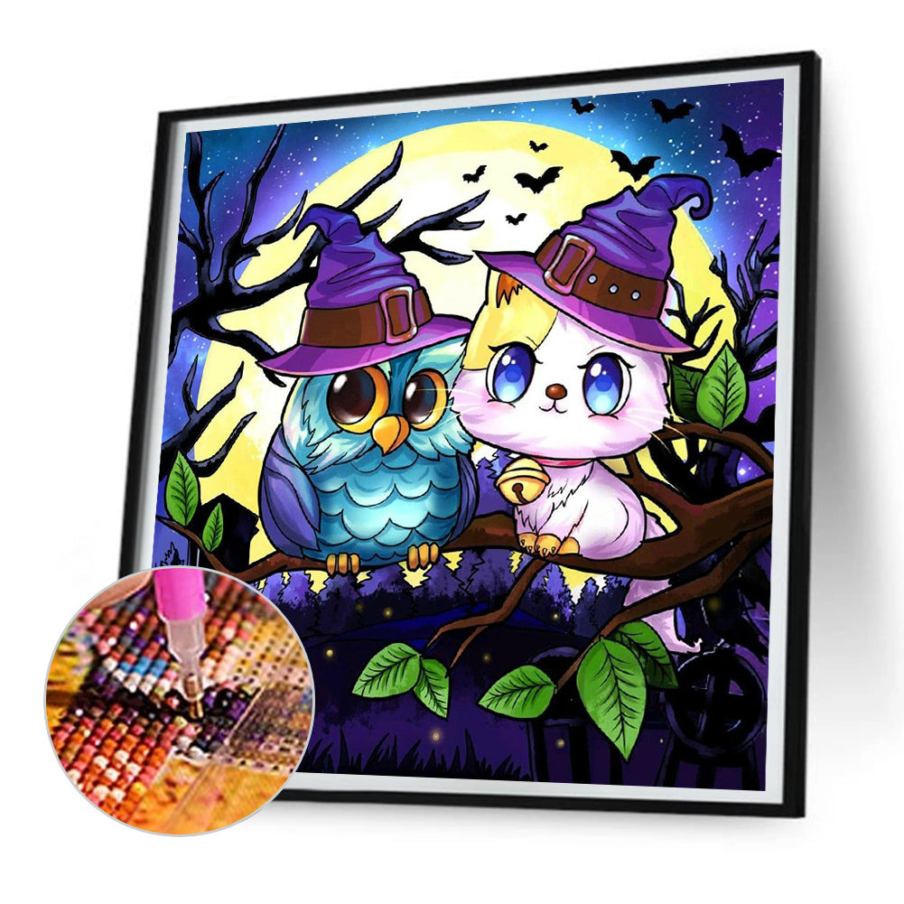 Halloween Jack-O-Lantern - Full Round Drill Diamond Painting 30*30CM