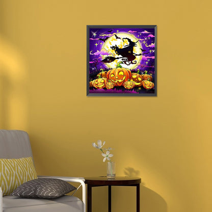 Halloween Jack-O-Lantern - Full Round Drill Diamond Painting 30*30CM