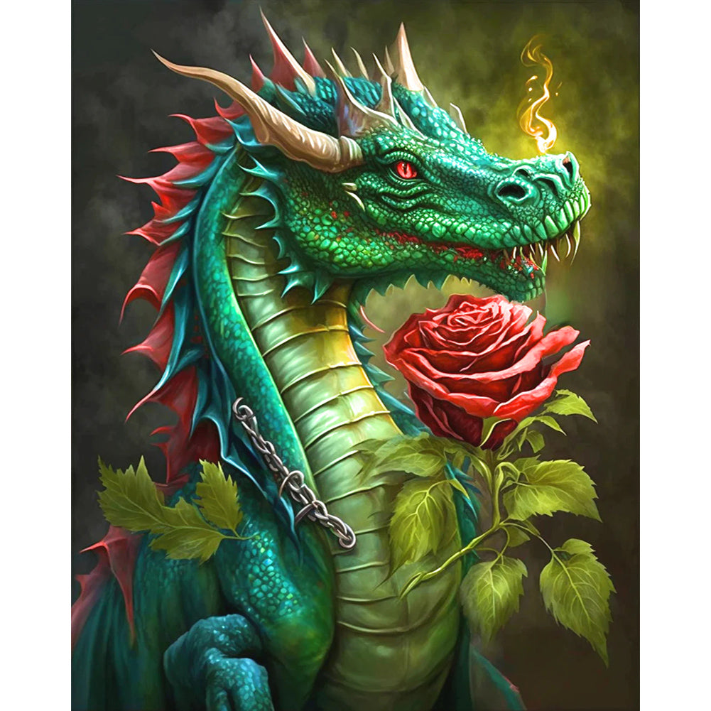 Rose Pterosaur - Full AB Round Drill Diamond Painting 40*50CM