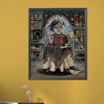 Aristocratic Royal Wolf - Full AB Round Drill Diamond Painting 40*50CM