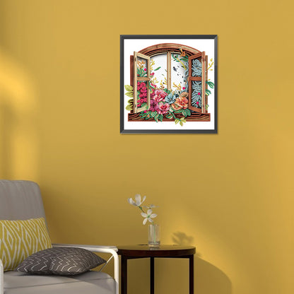 Windowsill -  Special Shaped Drill Diamond Painting 30*30CM