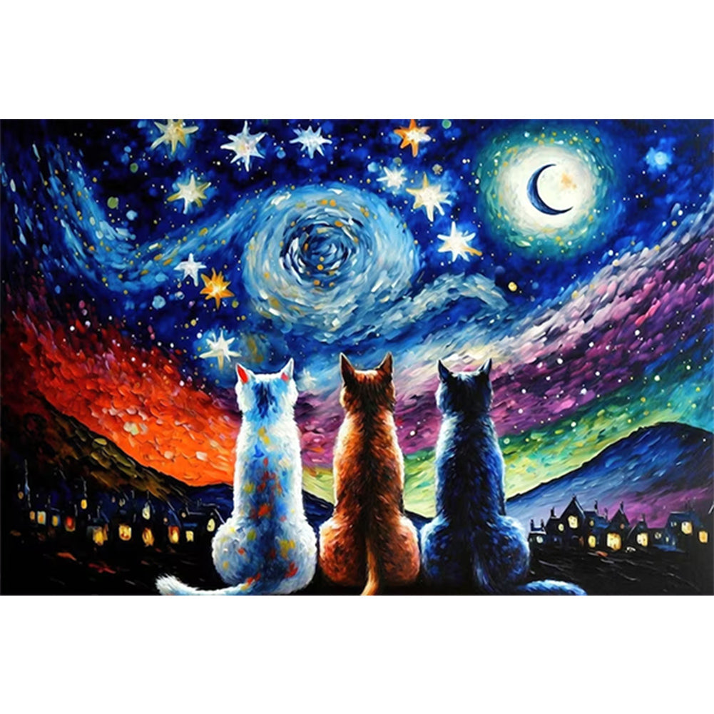 Animal -   AB Round Drill Diamond Painting 60*40CM