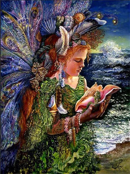 Girl And The Little Mermaid - Full Round Drill Diamond Painting 40*50CM