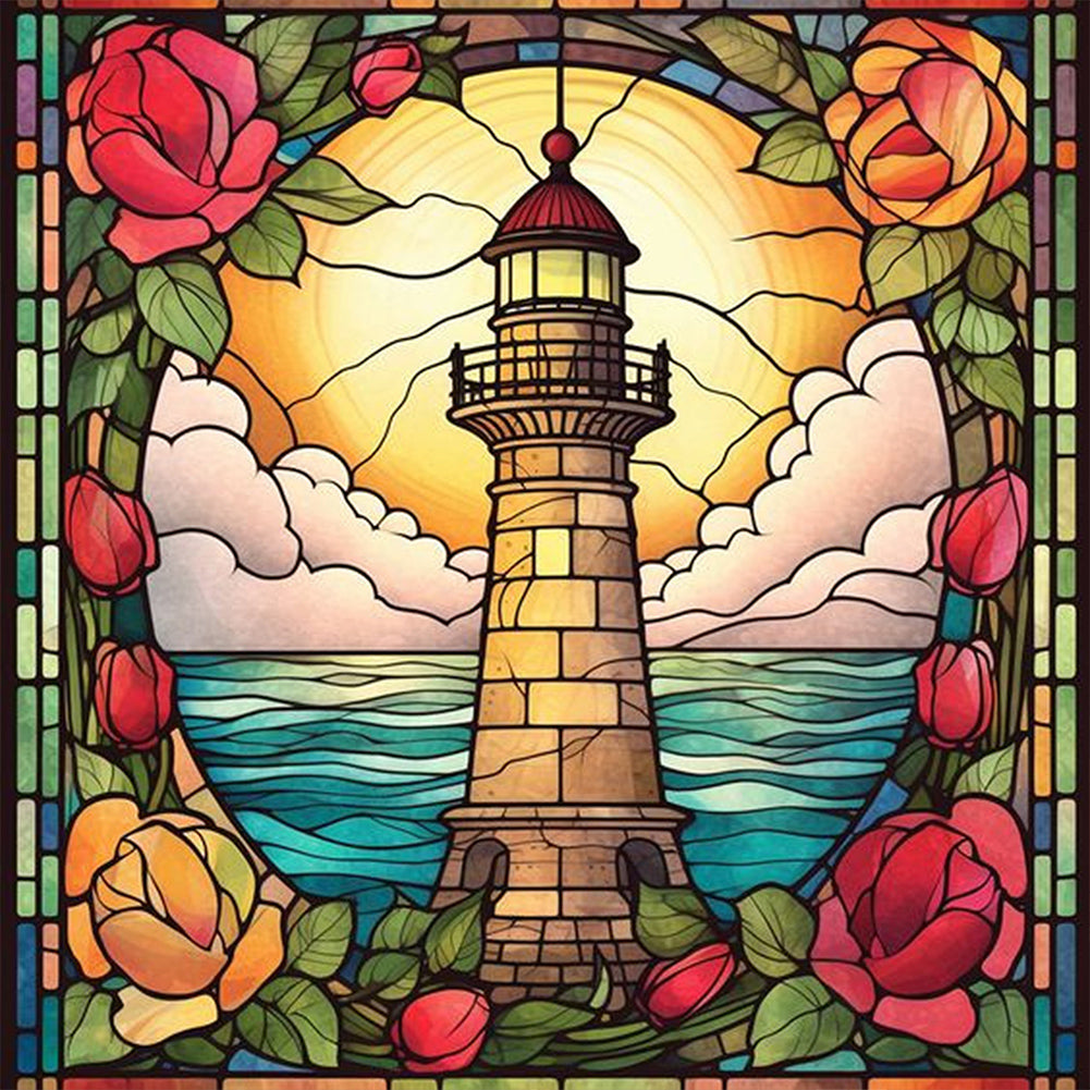 Lighthouse - Full AB Round Drill Diamond Painting 40*40CM