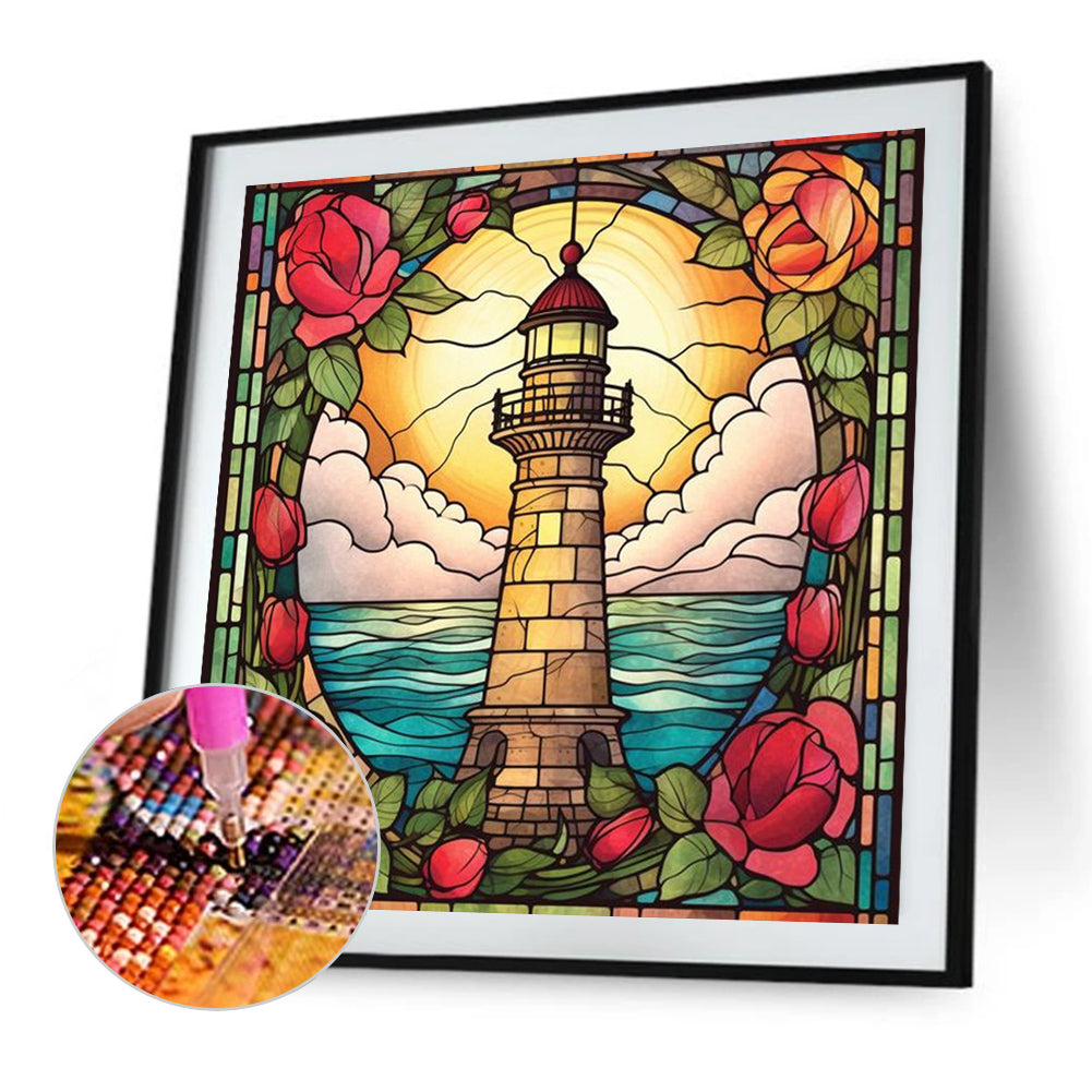 Lighthouse - Full AB Round Drill Diamond Painting 40*40CM
