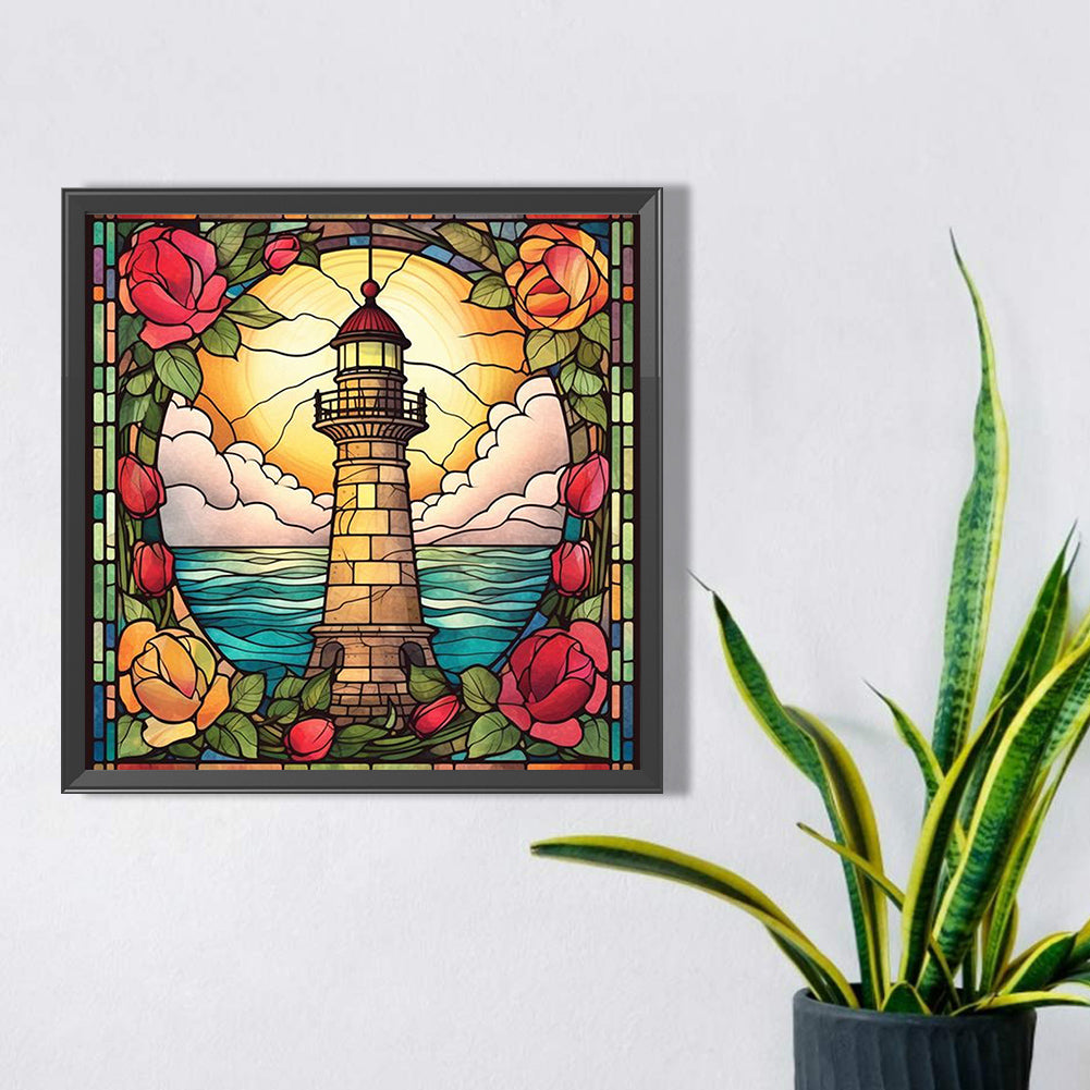 Lighthouse - Full AB Round Drill Diamond Painting 40*40CM