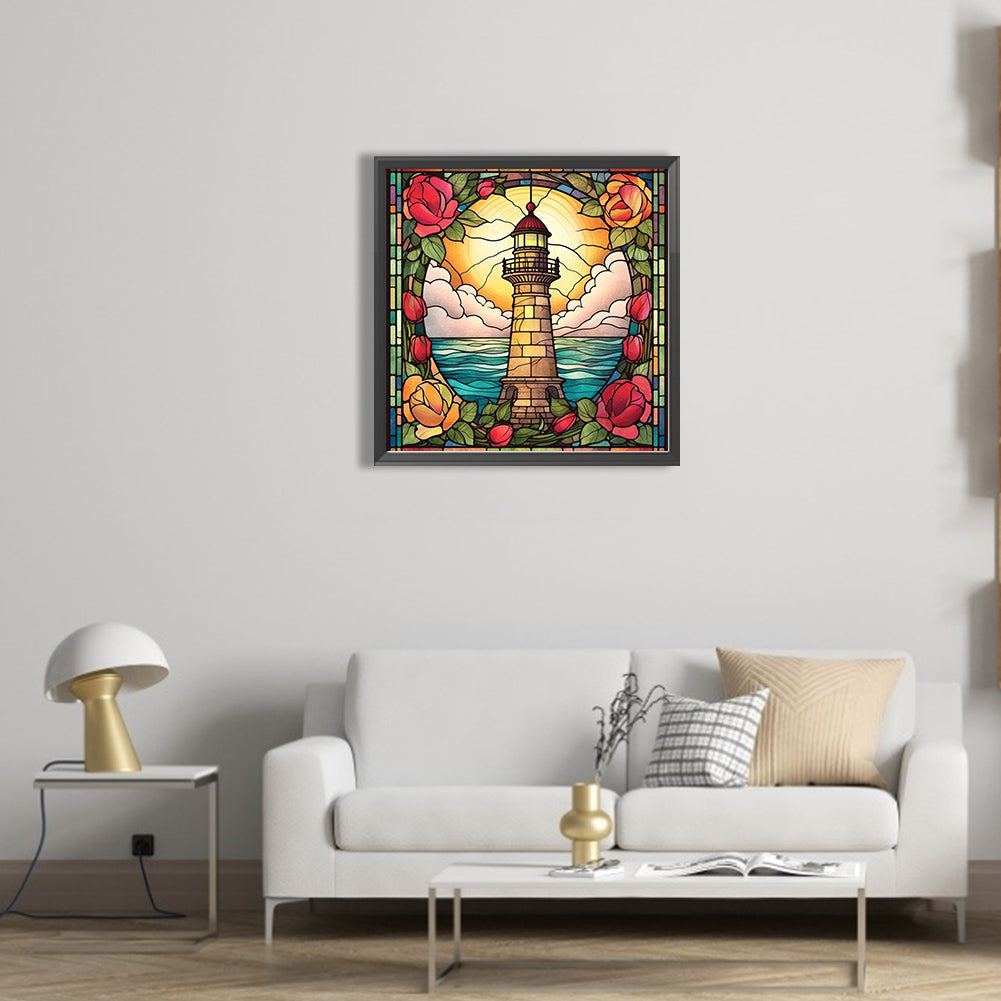 Lighthouse - Full AB Round Drill Diamond Painting 40*40CM