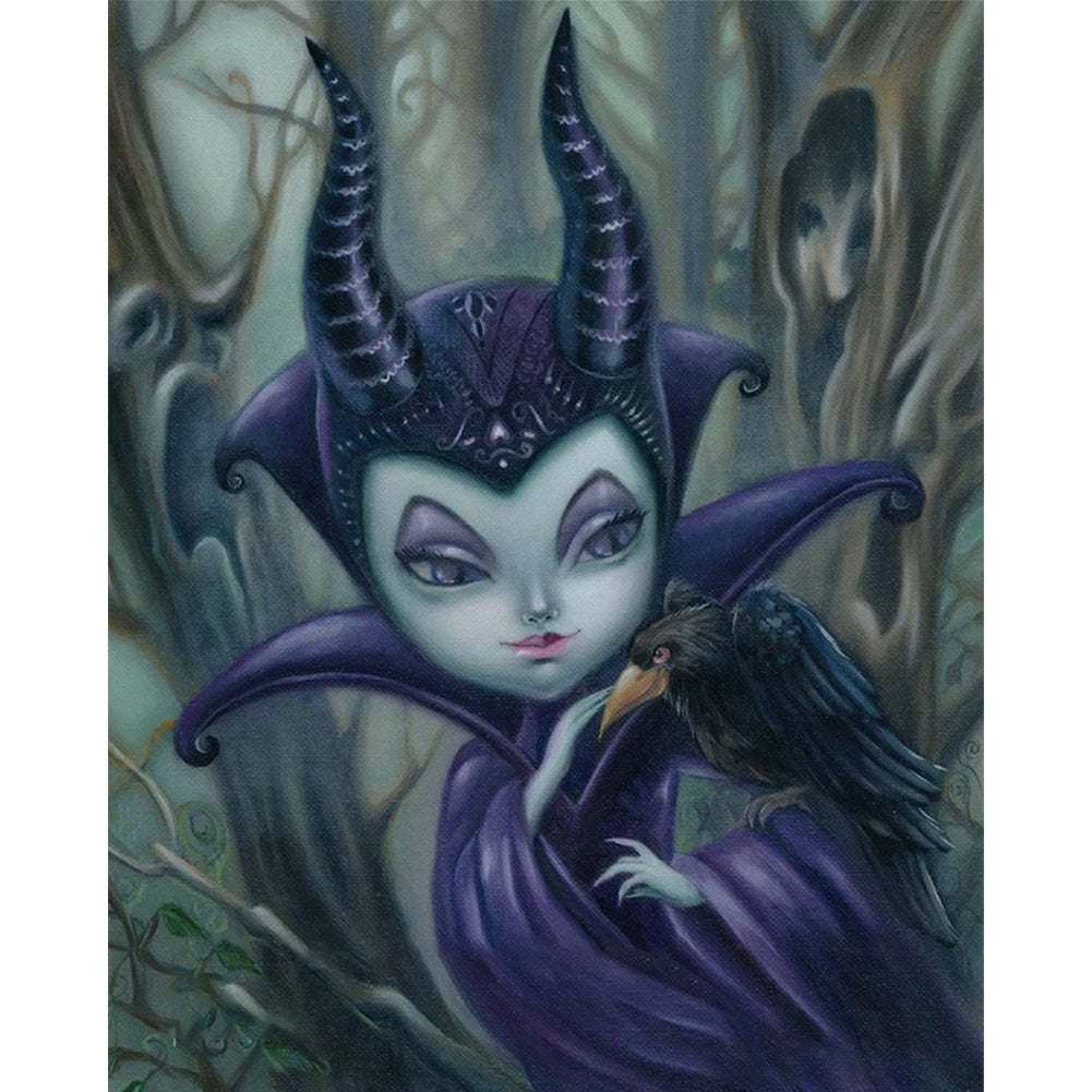 Witch - 11CT Stamped Cross Stitch 40*50CM