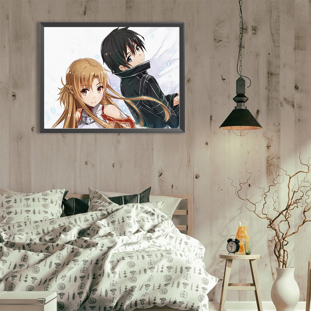 Sword Art Online - Full Round Drill Diamond Painting 40*30CM