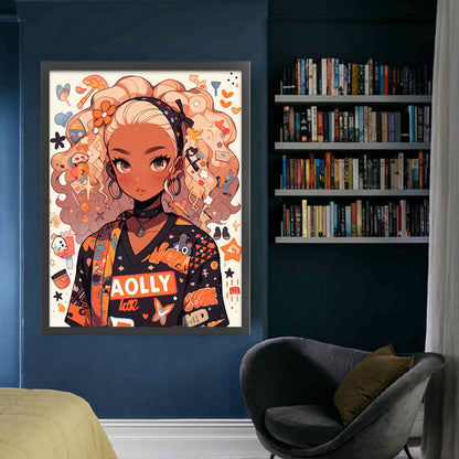 Girl - 11CT Stamped Cross Stitch 50*65CM