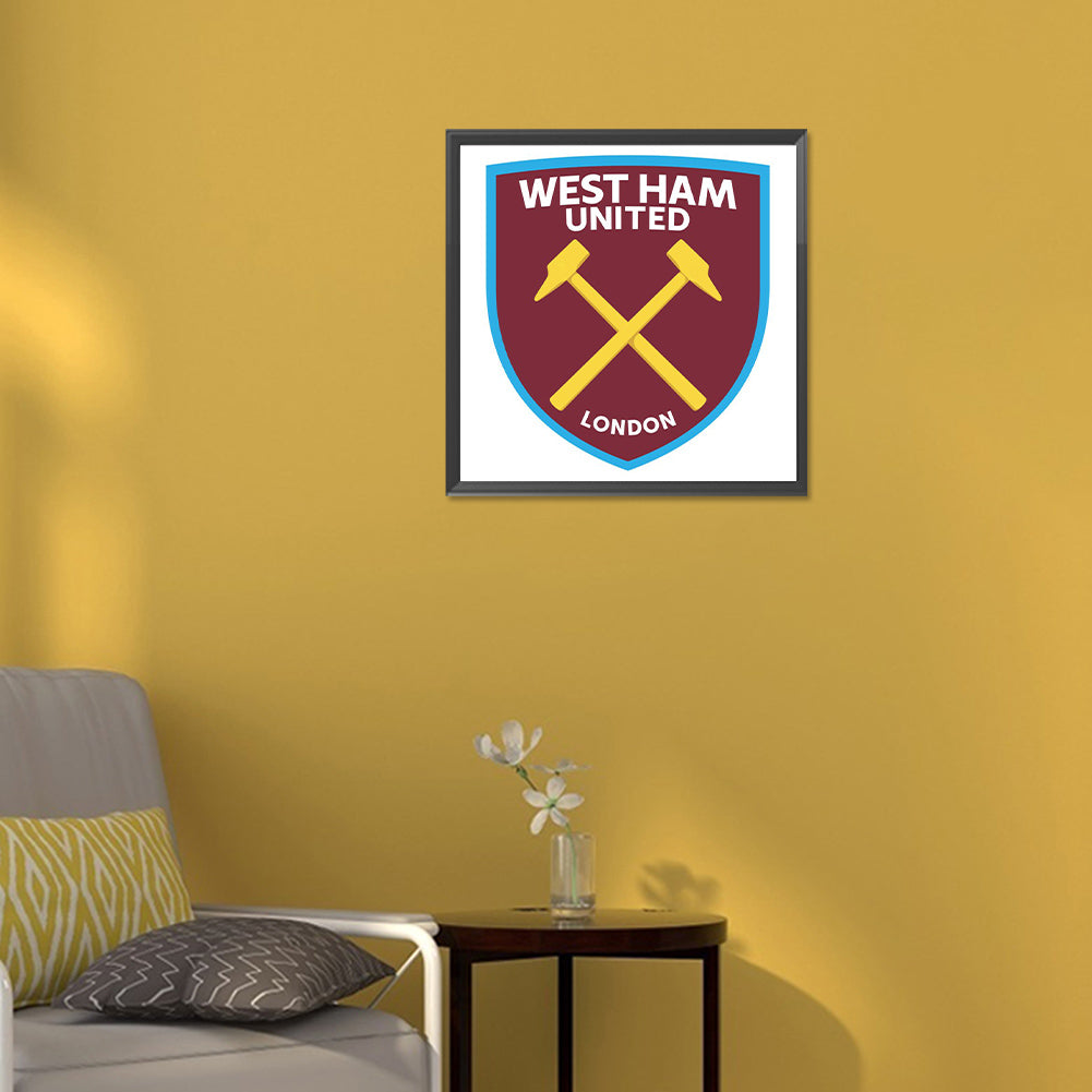 West Ham United - Full Round Drill Diamond Painting 30*30CM