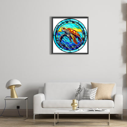 Sea Turtle - Full Round Drill Diamond Painting 30*30CM
