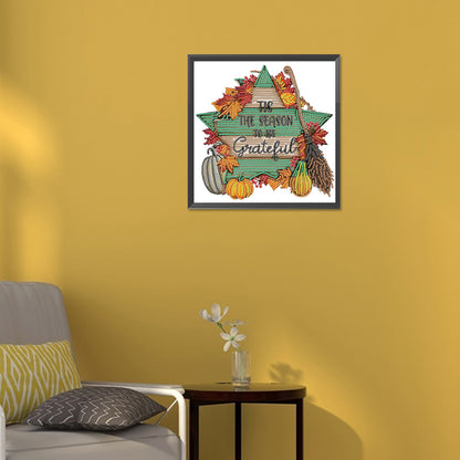 Autumn Pentagram - Special Shaped Drill Diamond Painting 30*30CM