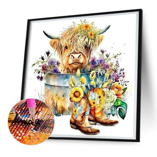 Boots Yak - Full Round Drill Diamond Painting 30*30CM