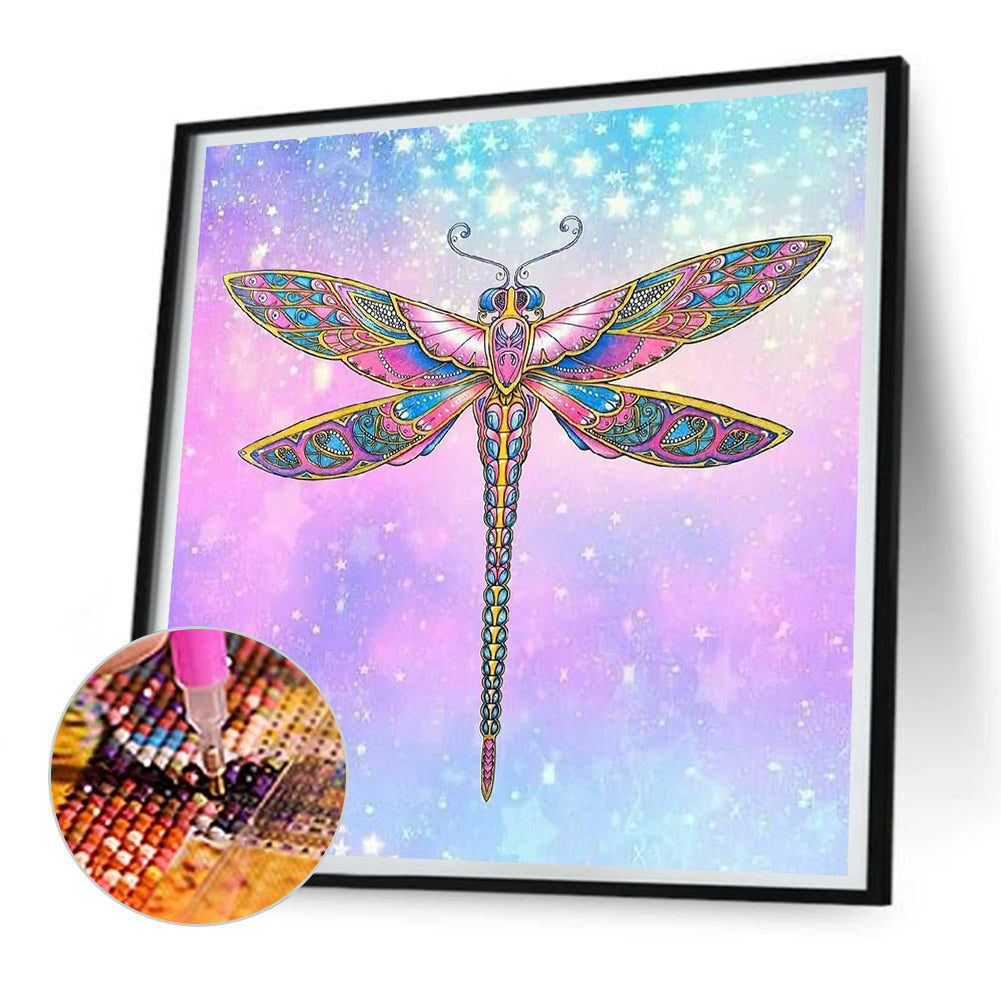 Dragonfly - Full Round Drill Diamond Painting 30*30CM