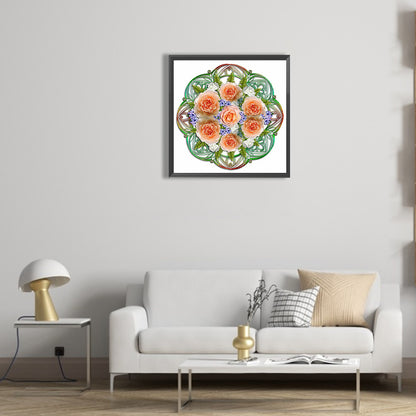 Mandala Bouquet - Full Round Drill Diamond Painting 30*30CM