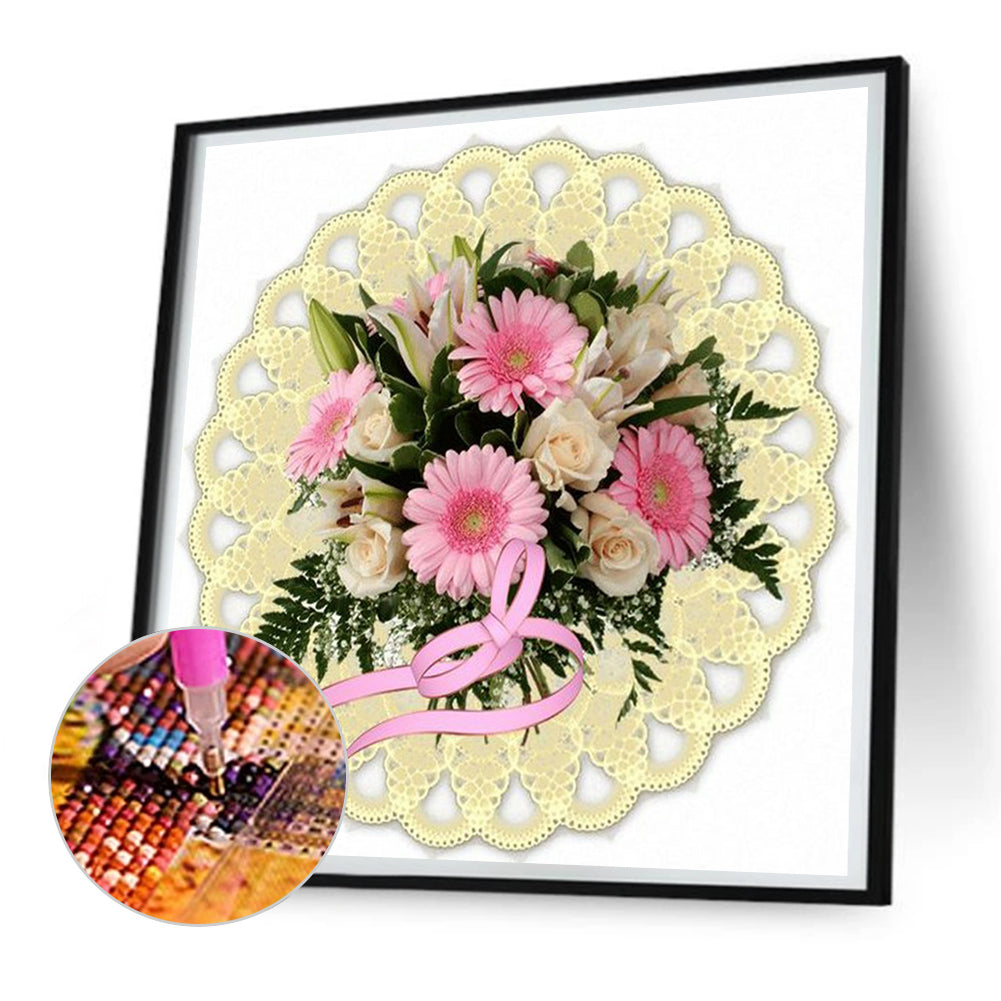 Mandala Bouquet - Full Round Drill Diamond Painting 30*30CM