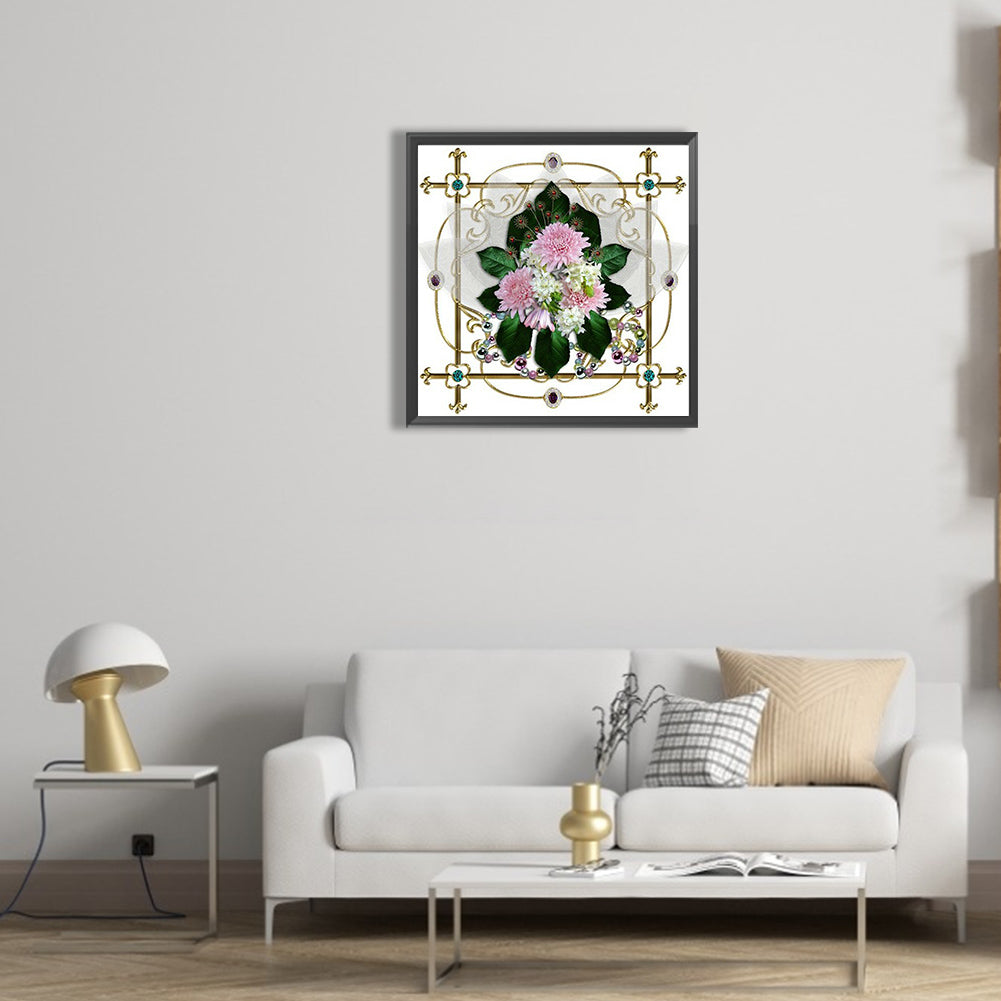 Mandala Bouquet - Full Round Drill Diamond Painting 30*30CM