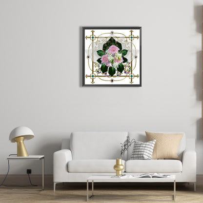 Mandala Bouquet - Full Round Drill Diamond Painting 30*30CM