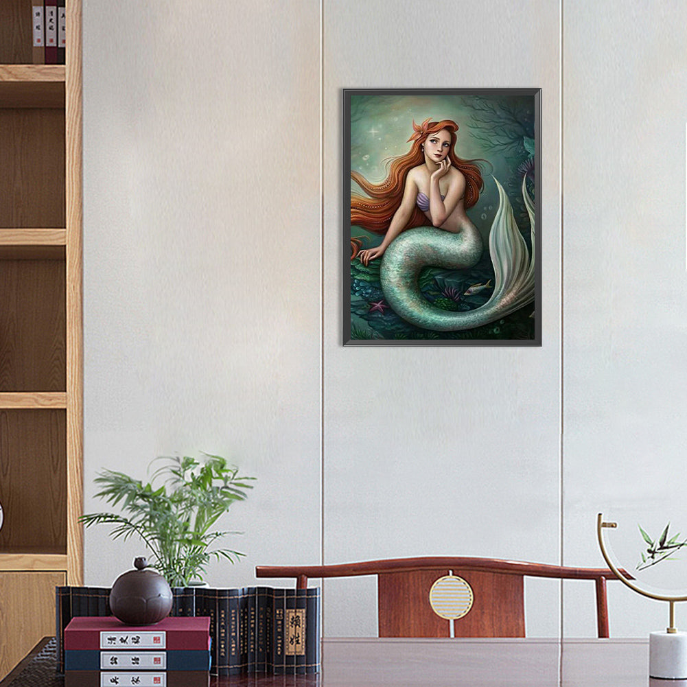Mermaid - Full Round Drill Diamond Painting 30*40CM