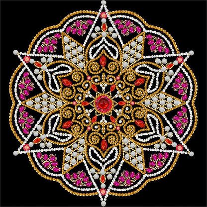 Mandala -  Special Shaped Drill Diamond Painting 30*30CM
