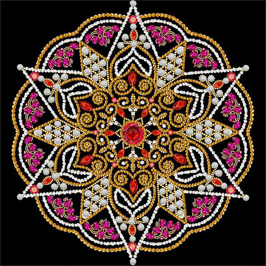 Mandala -  Special Shaped Drill Diamond Painting 30*30CM