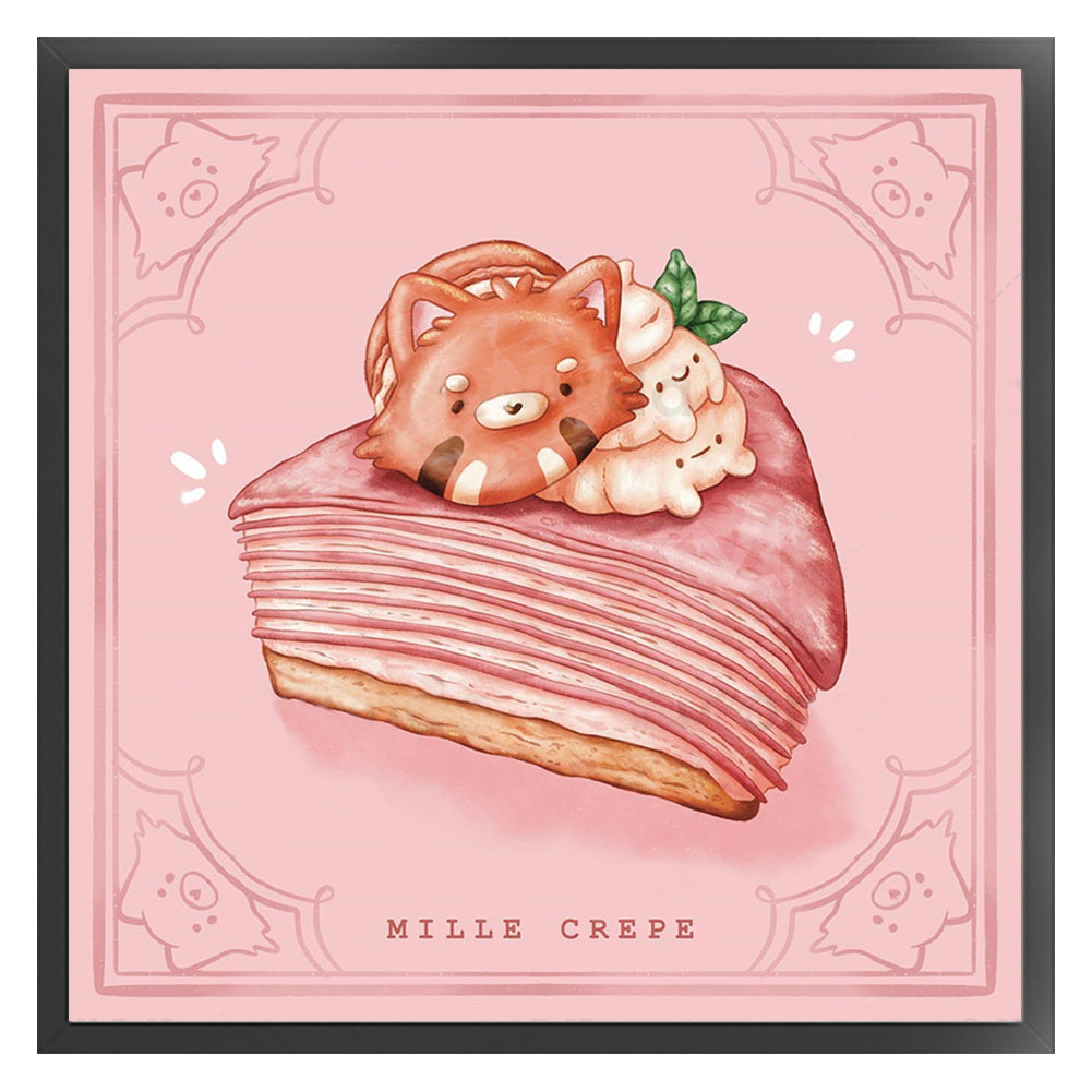 Bear Cake - 9CT Stamped Cross Stitch 50*50CM