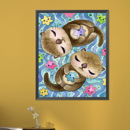 Beaver - Full AB Round Drill Diamond Painting 40*50CM