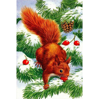 Squirrel - Full Round Drill Diamond Painting 40*60CM