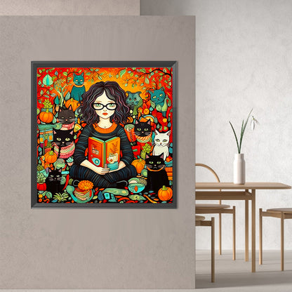 Halloween Limited Magic World Girl - Full Round Drill Diamond Painting 70*70CM
