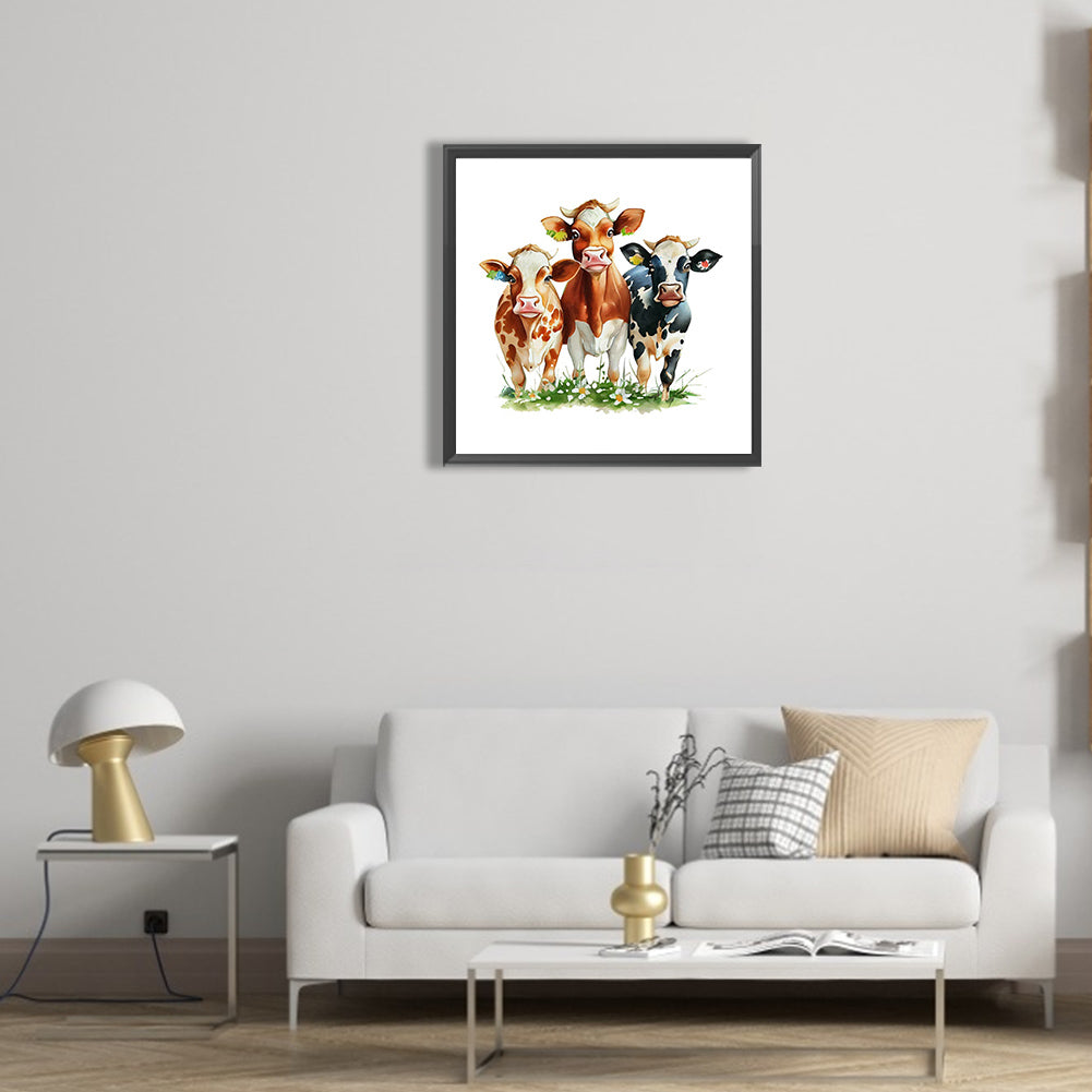 The Cow - Full Round Drill Diamond Painting 30*30CM