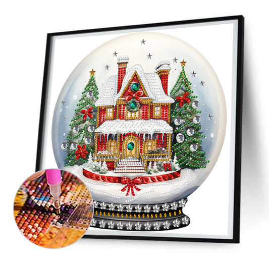 Christmas Crystal Ball -  Special Shaped Drill Diamond Painting 30*30CM