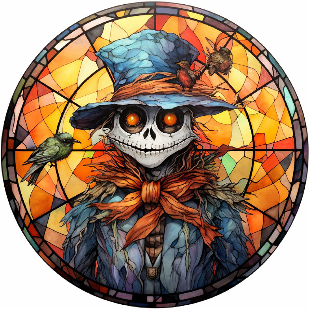 Scary Halloween - Full Round Drill Diamond Painting 30*30CM