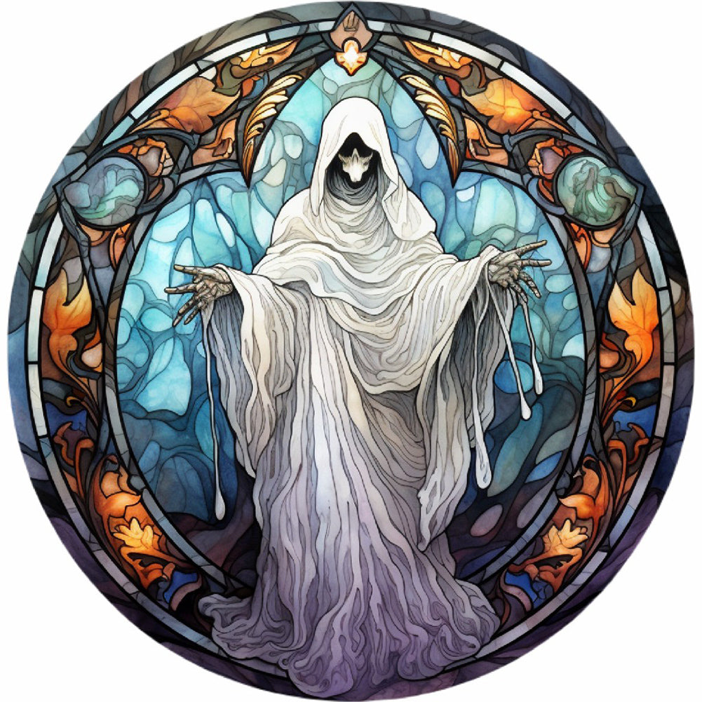 Scary Halloween - Full Round Drill Diamond Painting 30*30CM