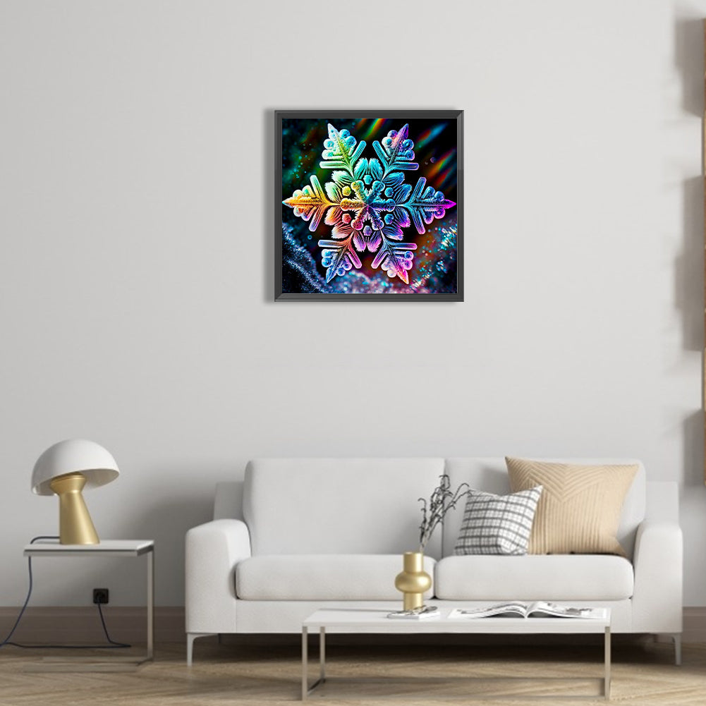 Colorful Snowflakes - Full Round Drill Diamond Painting 40*40CM