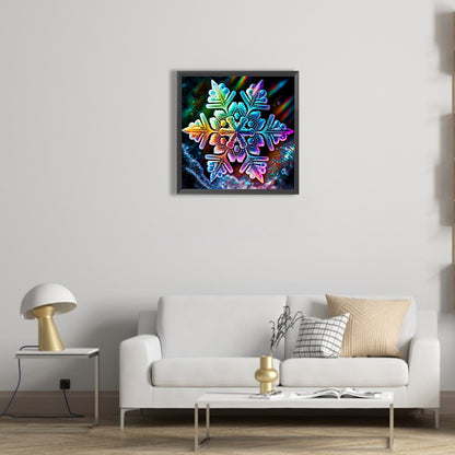 Colorful Snowflakes - Full Round Drill Diamond Painting 40*40CM