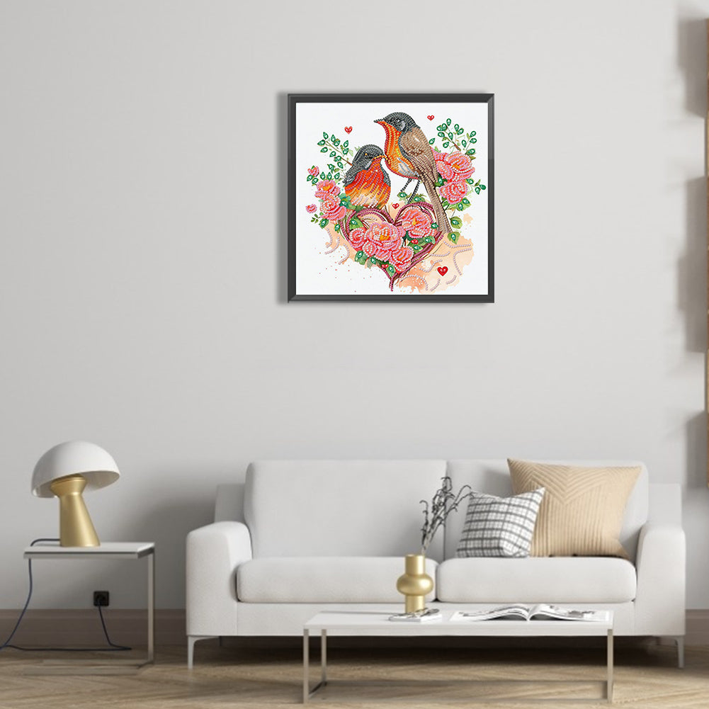 Sparrow - Special Shaped Drill Diamond Painting  30*30CM