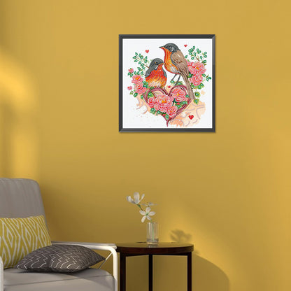 Sparrow - Special Shaped Drill Diamond Painting  30*30CM