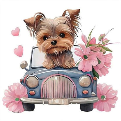 Yorkshire Terrier - Full Round Drill Diamond Painting 30*30CM