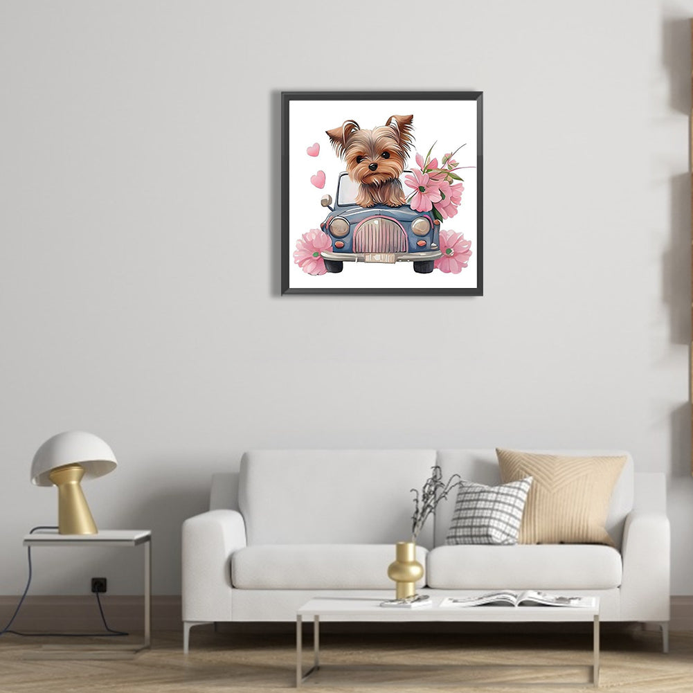 Yorkshire Terrier - Full Round Drill Diamond Painting 30*30CM