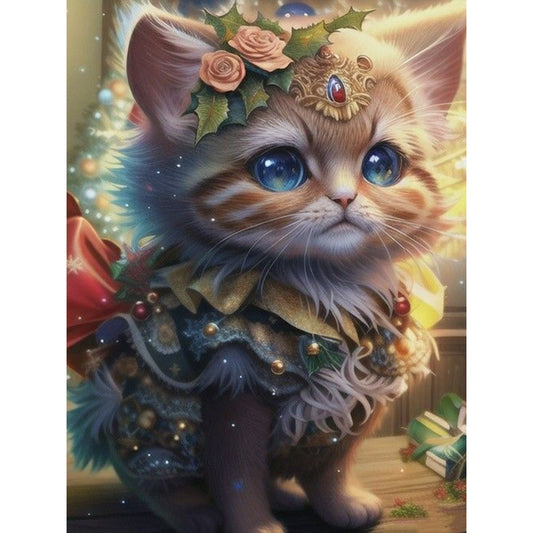 Kitten - Full Round Drill Diamond Painting 30*40CM