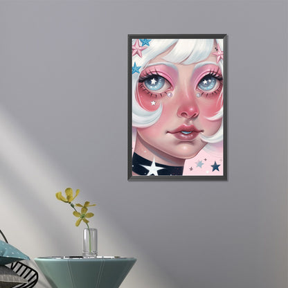 Dark Candy Girl - Full AB Round Drill Diamond Painting 40*60CM