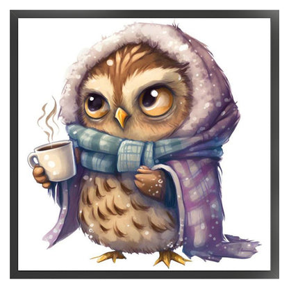 Owl - 18CT Stamped Cross Stitch 20*20CM