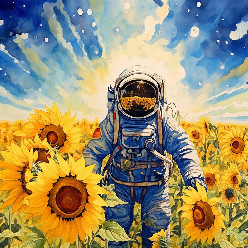 Astronaut - Full Round Drill Diamond Painting 40*40CM