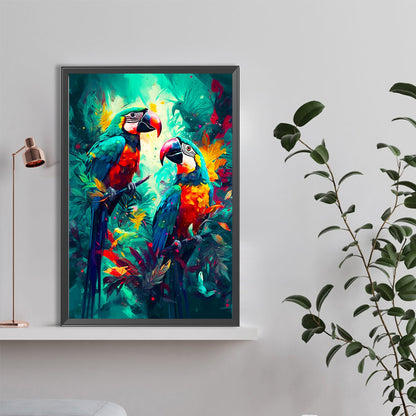 Macaw - Full Round Drill Diamond Painting 40*60CM