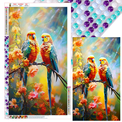 Parrot - Full Round Drill Diamond Painting 40*70CM