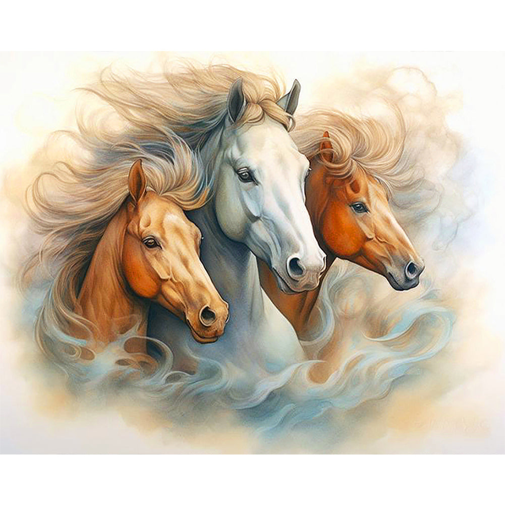 Galloping Horse - Full Round Drill Diamond Painting 50*40CM