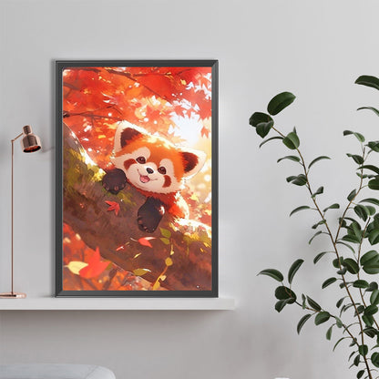 Red Panda - Full Round Drill Diamond Painting 40*60CM