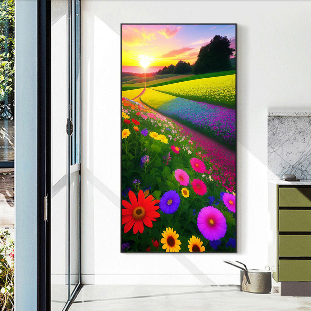 Flower Meadow - Full Round Drill Diamond Painting 40*70CM